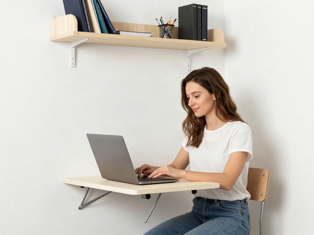 Arbeitsplatz ohne eigenes Zimmer