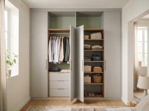 Kleiderschrank in Nische