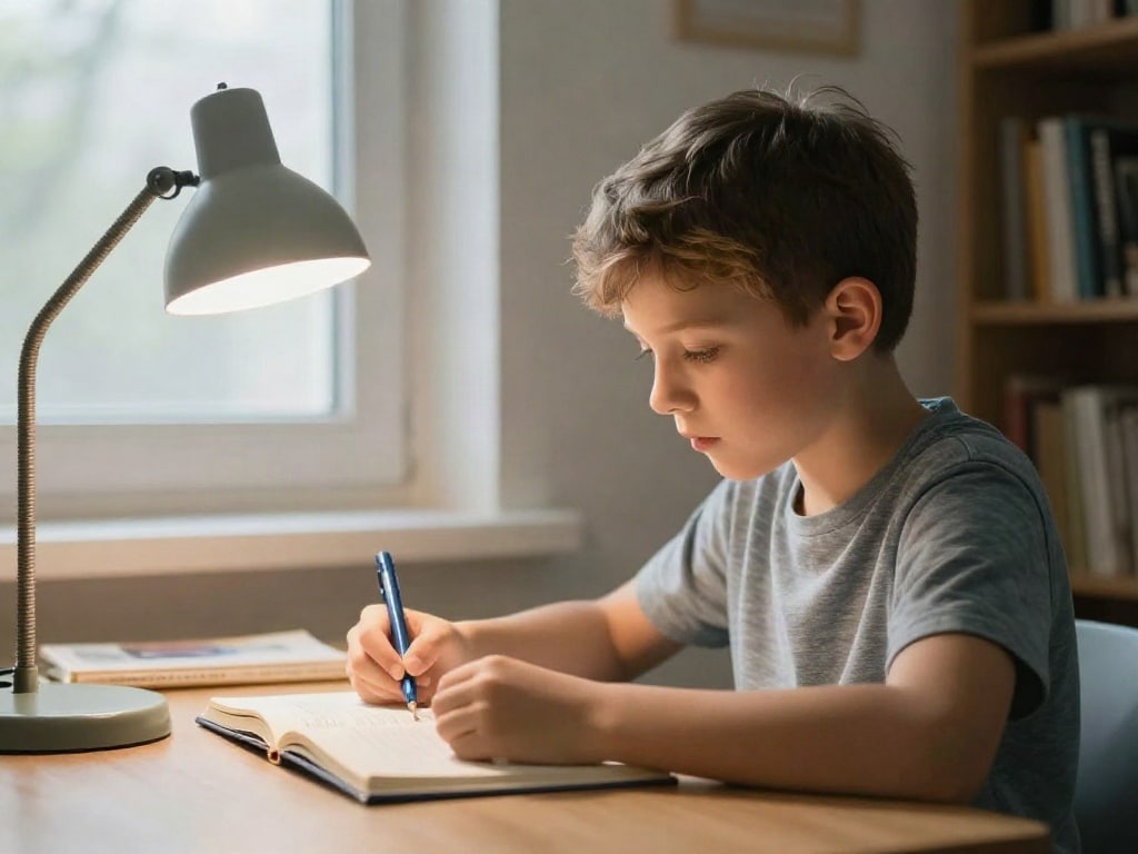 Schreibtisch im Kinderzimmer