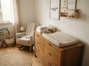 Kinderzimmer ohne festen Wickelplatz
